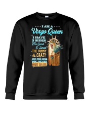 Virgo Black Woman Crewneck Sweatshirt tile