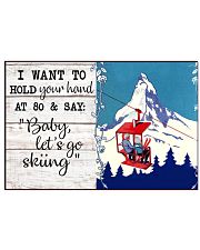 BABY LET'S GO SKIING 17x11 Poster front