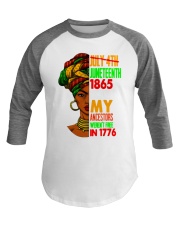 Juneteenth 1865 Baseball Tee tile