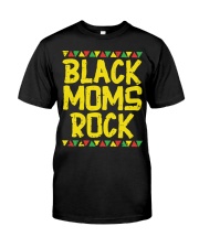 Black Mom Rocks Classic T-Shirt front