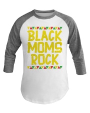 Black Mom Rocks Baseball Tee tile