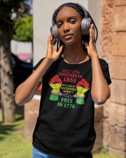 Juneteeth 1865 Classic T-Shirt apparel-ladies-t-shirt-lifestyle-front-83