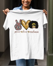 Peace Love Melanin Classic T-Shirt apparel-classic-tshirt-lifestyle-front-129