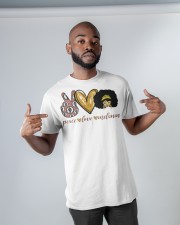 Peace Love Melanin Classic T-Shirt apparel-classic-tshirt-lifestyle-front-32