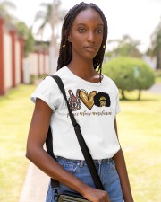 Peace Love Melanin Classic T-Shirt apparel-ladies-t-shirt-lifestyle-front-85