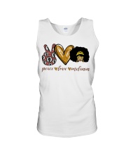 Peace Love Melanin Unisex Tank tile