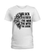 Black Father Ladies T-Shirt tile