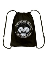 I Like Cat And Jiu Jitsu Drawstring Bag tile