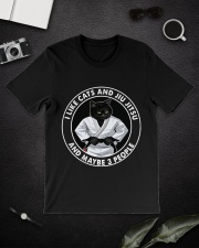 I Like Cat And Jiu Jitsu Classic T-Shirt lifestyle-mens-crewneck-front-16