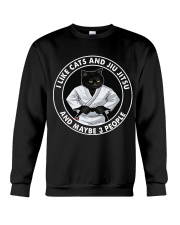 I Like Cat And Jiu Jitsu Crewneck Sweatshirt tile