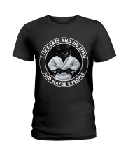 I Like Cat And Jiu Jitsu Ladies T-Shirt tile