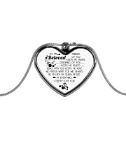 TO MY BELOVED Metallic Heart Necklace front