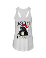 Is This Jolly Enough Black Cat Christmas Pajamas Ladies Flowy Tank tile