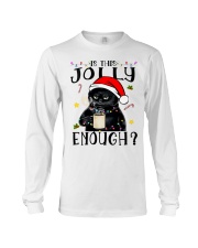 Is This Jolly Enough Black Cat Christmas Pajamas Long Sleeve Tee tile