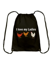 Funny Chicken Tee 18 Drawstring Bag tile