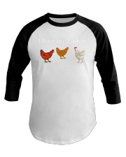 Funny Chicken Tee 18 Baseball Tee tile