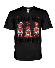 Gnome Valentine Gifts 17w V-Neck T-Shirt tile