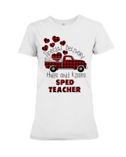 Special delivery SPED Teacher Life Premium Fit Ladies Tee tile