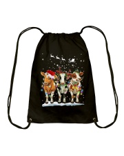 Christmas Cows 1 Drawstring Bag tile