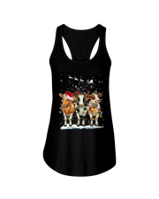 Christmas Cows 1 Ladies Flowy Tank tile