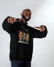 Christmas Cows 1 Hooded Sweatshirt apparel-hooded-sweatshirt-lifestyle-front-12