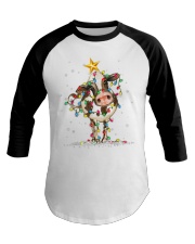 Cow Christmas 9 Baseball Tee tile