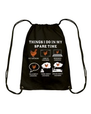 Funny Chicken Tee 43 Drawstring Bag tile