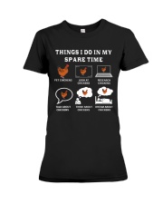 Funny Chicken Tee 43 Premium Fit Ladies Tee tile