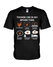 Funny Chicken Tee 43 V-Neck T-Shirt tile