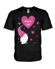 Nurse Life Valentine V-Neck T-Shirt tile