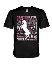 Horse Girl 5 V-Neck T-Shirt tile