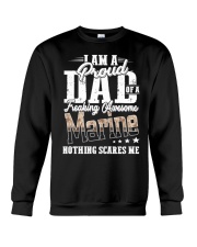 Proud Dad Of A Freaking Awesome Marine Funny shirt Crewneck Sweatshirt thumbnail