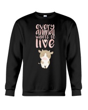 Every Animal Wants to Live Crewneck Sweatshirt thumbnail