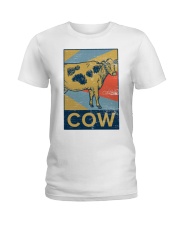 Retro Cows Ladies T-Shirt thumbnail