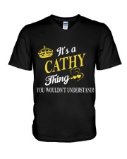 Cathy Thing Name Shirts V-Neck T-Shirt thumbnail