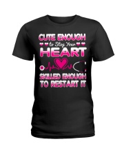 Cute Enough Nurse T-shirt Ladies T-Shirt front