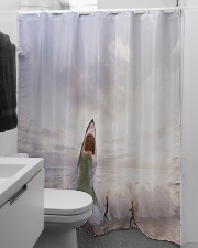 Shark attack Shower Curtain aos-shower-curtains-71x74-lifestyle-front-04