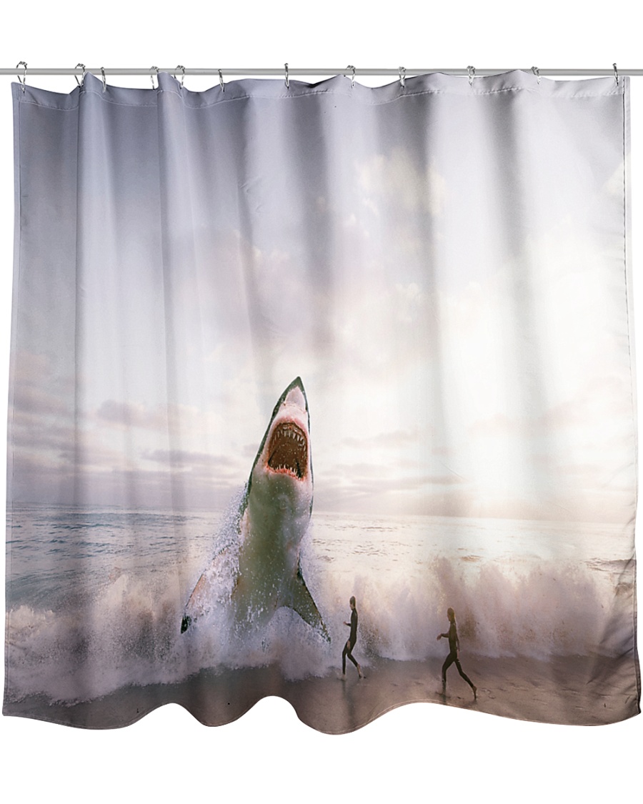 Shark attack Shower Curtain