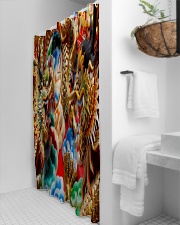 Gold dragon Shower Curtain aos-shower-curtains-71x74-lifestyle-front-03