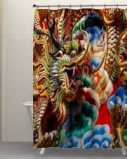 Gold dragon Shower Curtain aos-shower-curtains-71x74-lifestyle-front-05