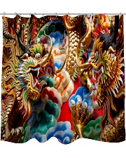 Gold dragon Shower Curtain front