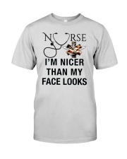 NURSE I'M NICER THAN MY FACE LOOKS Premium Fit Mens Tee thumbnail
