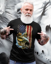 American Flag Bass Fishing Tee For Fisherman Fish Fishing Classic T-Shirt apparel-classic-tshirt-lifestyle-front-267