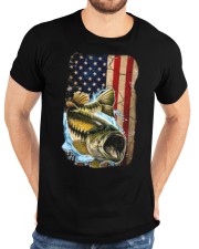 American Flag Bass Fishing Tee For Fisherman Fish Fishing Classic T-Shirt custom-t-shirts-classic-lifestyle-front-196