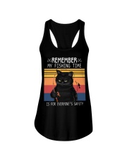 Remember My Fishing Time Is For Everyone's Safety Ladies Flowy Tank tile