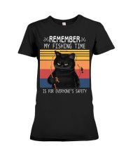Remember My Fishing Time Is For Everyone's Safety Premium Fit Ladies Tee tile