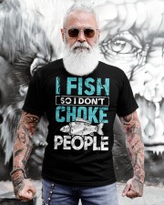 I Fish So I Don’t Choke People Funny Saying Fishing Classic T-Shirt apparel-classic-tshirt-lifestyle-front-268