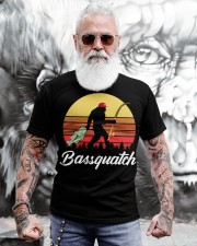 Bassquatch Funny Bigfoot Fishing Outdoor Retro T-Shirt Classic T-Shirt apparel-classic-tshirt-lifestyle-front-268