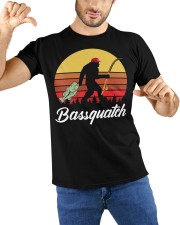Bassquatch Funny Bigfoot Fishing Outdoor Retro T-Shirt Classic T-Shirt custom-t-shirts-classic-lifestyle-front-212