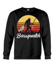 Bassquatch Funny Bigfoot Fishing Outdoor Retro T-Shirt Crewneck Sweatshirt tile